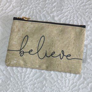 3/$25 Keep the Faith ~ Believe Carry-all Pouch
